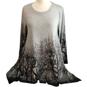 Orange Fashion Village Trapeze Tunic Sweater
